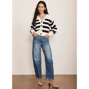 Mint Velvet Mid Indigo Barrel Leg Jeans